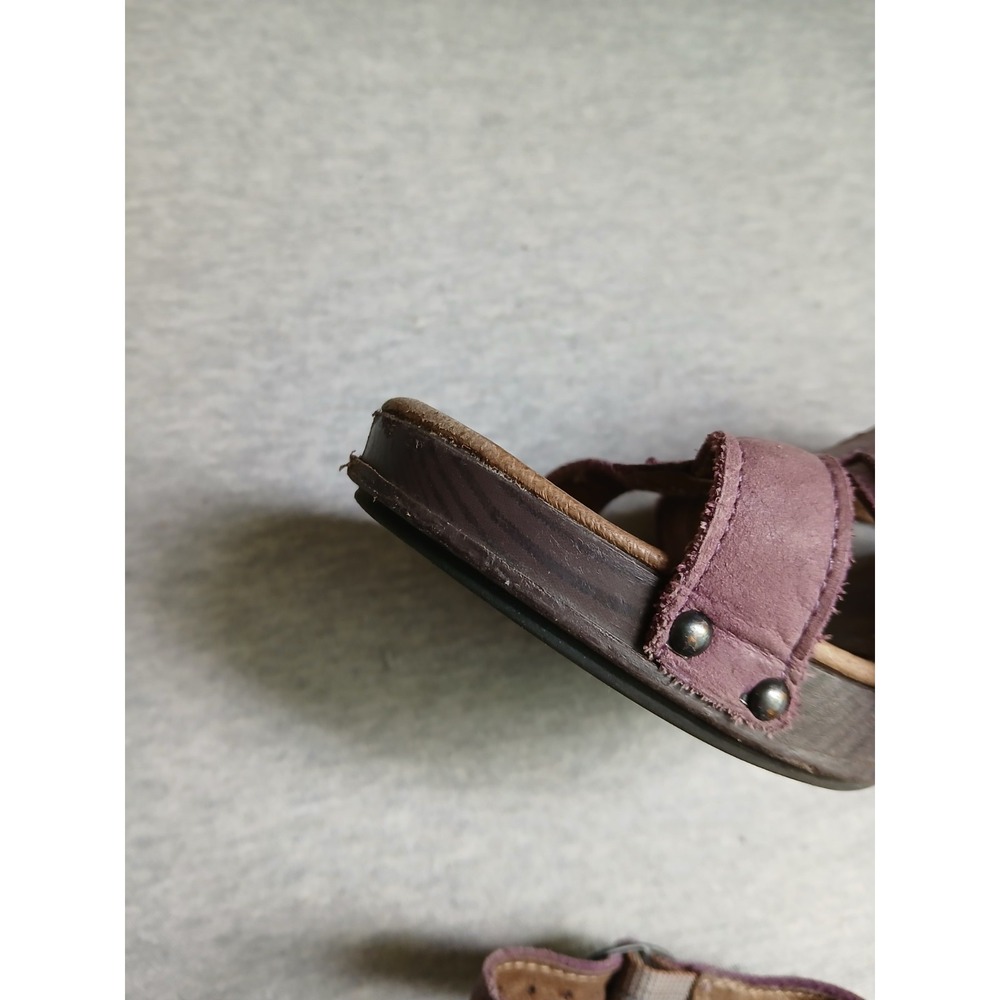 Dansko Sandals 41 / 10.5 Nina Leather Floral Comfort Boho Casual Block Heel - Picture 9 of 16